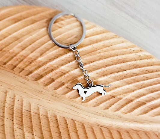 Dachshund Keychain with free personalization